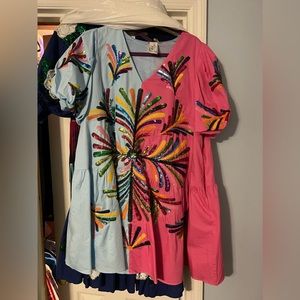 Queen of sparkles colorblock Otomi dress